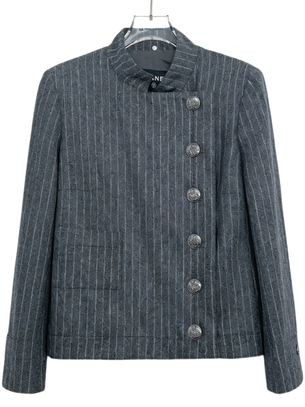 Chanel Gray Single-Breasted Casual Blazer